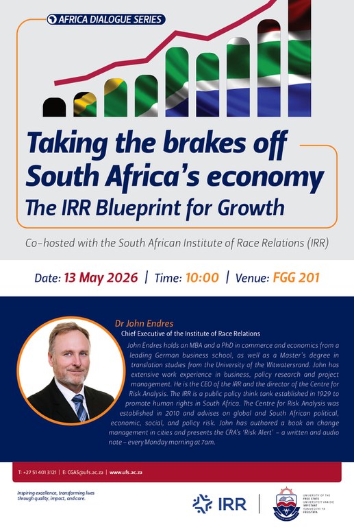 IRR to outline Blueprint for Growth at University of the Free State