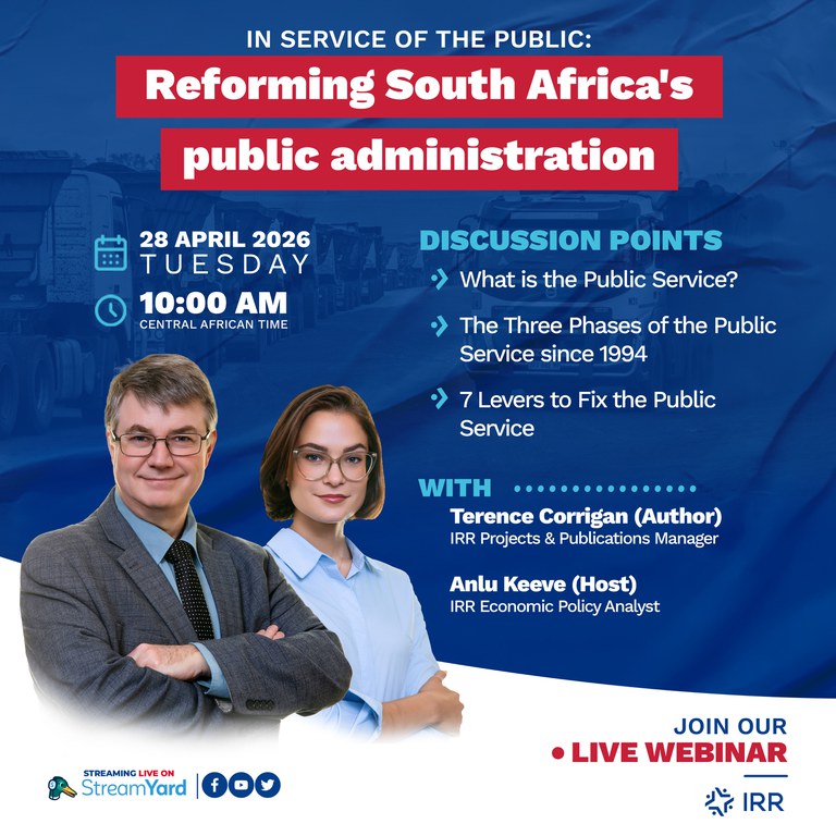 SA’s success hinges on fit-for-purpose public service – IRR