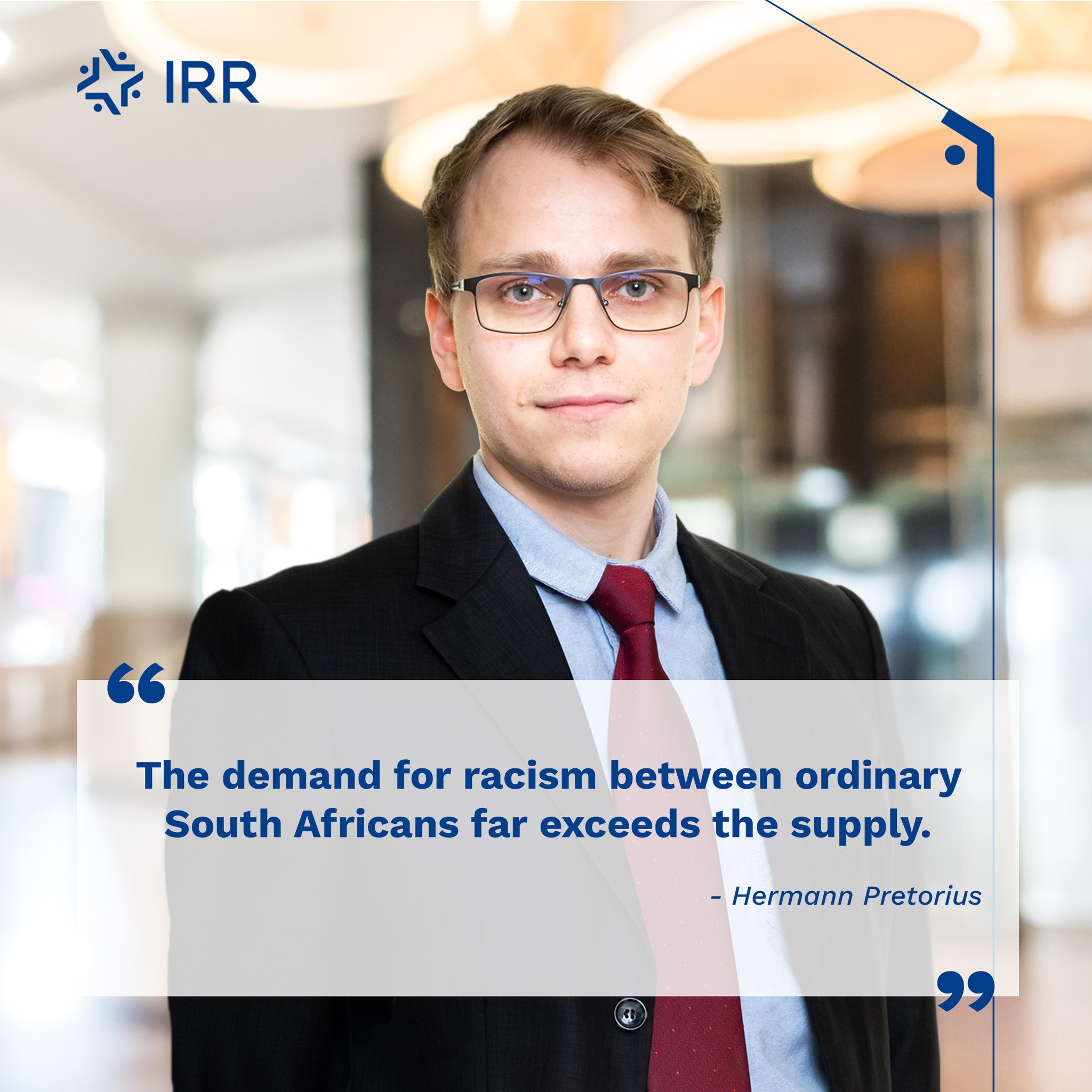 The demand for racism between ordinary South Africans far exceeds the supply.