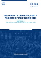 Pro-Growth or Pro-Poverty: Findings of IRR Polling 2025 | Report 1: The Political State of Play as of April 2025